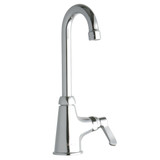 Elkay Single Hole with Single Control Faucet with 4" Gooseneck Spout 2" Lever Handle Chrome