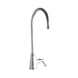 Elkay Single Hole with Single Control Faucet with 8" Gooseneck Spout 2" Lever Handle Chrome