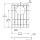 Elkay Stainless Steel 10-5/16" x 14" x 1-1/4" Bottom Grid