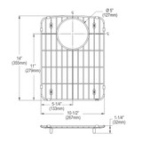 Elkay Stainless Steel 11" x 14-5/8" x 1" Bottom Grid