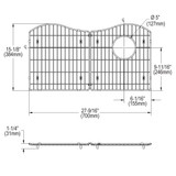 Elkay Stainless Steel 27-9/16" x 15-1/8" x 1-1/4" Bottom Grid