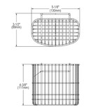 Elkay Stainless Steel 3-1/2" x 5-1/8" x 4-3/8" Utensil Caddy