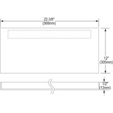 Elkay Stainless Steel 33" x 12" x 1/2" Service Sink Panel