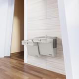 Elkay Wall Mount Vandal Resistant Bi-level Reverse ADA Cooler Non-filtered Refrigerated Stainless