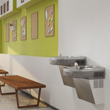 Elkay Wall Mount Versatile Bi-level ADA Cooler Filtered Non-refrigerated Stainless