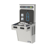 Elkay Halsey Taylor HydroBoost Bottle Filling Station & Single ADA Cooler Non-Filtered Refrigerated Stainless Steel