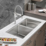 Blanco 443150: Quatrus R15 1-3/4 Bowl Sink