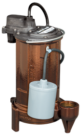 Liberty Pumps Model 293-2 Cast Iron Automatic Effluent Sump Pump, 3/4 HP, 115V, 25ft Cord