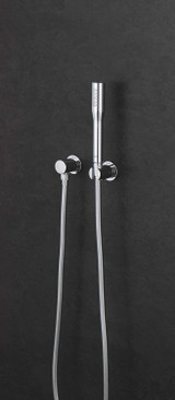 Grohe 27074000 Rainshower Wall Hand Shower Holder Round In Starlight Chrome Finish