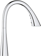 Grohe 32298003 Zedra Single-Handle Pull Down Kitchen Faucet Triple Spray 1.75 GPM In Starlight Chrome Finish
