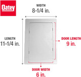 Oatey 34055 Access Panels 6 X 9 In.