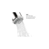 Hansgrohe 28496671 Clubmaster Shower Head 3-Jet, 2.5 GPM in Matte Black