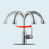 Hansgrohe 04215250 Talis C High Arc Kitchen Faucet, 2-Spray Pull-Down, 1.75 GPM in Brushed Gold Optic