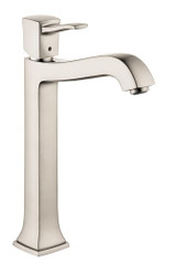 Hansgrohe 31303821 Metropol Classic Single-Hole Faucet 260 with Pop-Up Drain, 1.2 GPM in Brushed Nickel