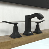 Hansgrohe 31330671 Metropol Classic Widespread Faucet 110 with Lever Handles and Pop-Up Drain, 1.2 GPM in Matte Black