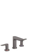 Hansgrohe 71733341 Talis E Widespread Faucet 150 with Pop-Up Drain, 1.2 GPM in Brushed Black Chrome