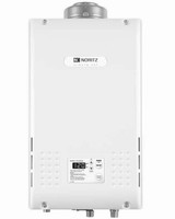 Noritz BNR98DVCNG 9.8 GPM 199900 BTU 120 Volt Residential Liquid Propane Tankless Water Heater with Horizontal Vent Kit and Isolation Valve