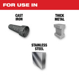 Milwaukee 48-00-5363 SAWZALL TORCH Reciprocating Blade, 12 in L, 7 TPI, Carbide Blade 3 Pack