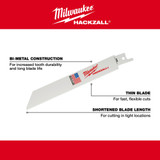 Milwaukee 49-00-5614 6" Hackzall Blade Set 5 Pack