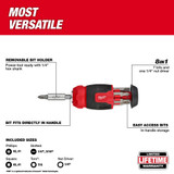 Milwaukee 48-22-2910 8-in-1 Compact Multi-Bit Screwdriver