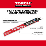 Milwaukee 48-00-5362 The Torch Sawzall Blade with Nitrus Carbide 7TPI 3 pack