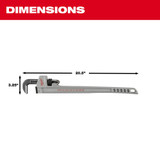 Milwaukee 48-22-7215 Aluminium Pipe Wrench-14 Inch with POWERLENGTH Handle