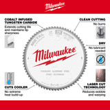 Milwaukee 48-40-4505 Carbine Metal & Stainless Circular Saw Blade 14in 72 Teeth