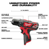 Milwaukee 2494-22 M12 Cordless 2-Tool Combo Kit