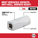 Milwaukee 48-22-9487 94 PC 1/2" Drive Ratchet Socket Set w/Packout Organizer