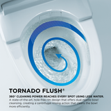 TOTO MS8551CUMFG#01 NEOREST AS Dual Flush 1.0 or 0.8 GPF Toilet with Integrated Bidet Seat and EWATER+ in Cotton White