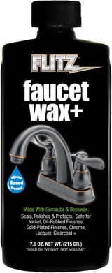 Flitz Bundle: Premium Microfiber Polishing Cloth 4-Pack, Stainless Steel & Chrome Cleaner, 16 oz., Faucet Wax+, 7.6 oz.