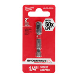 Milwaukee Tool 48-32-5030 Shockwave 1/4 in. Hex Shank To 1/4 in. Socket Adapter