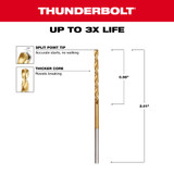 Milwaukee 48-89-2202 5/64 in. Thunderbolt Titanium Coated Drill Bit