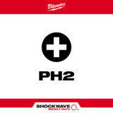 Milwaukee 48-32-4802 Shockwave 6 in. Phillips #2 Impact Power Bit