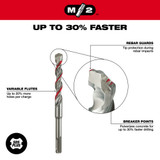 Milwaukee 48-20-7411 SDS-Plus 2-Cutter 3/16 in. x 4 in. x 6 in.