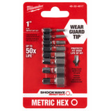 Milwaukee 48-32-4617 8-Piece Shockwave 1 in. Impact Metric Hex Insert Bit Set 3PK