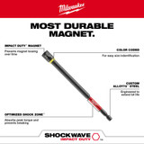 Milwaukee 49-66-4582 Shockwave Impact Duty 1/4" x 6" Magnetic Nut Driver