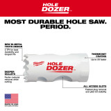 Milwaukee 49-56-0017 11/16" HOLE DOZER Bi-Metal Hole Saw