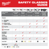 Milwaukee Tool 48-73-2101 Safety Glasses, Anti-Scratch, Yellow Lens, Black
