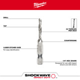 Milwaukee 48-89-4870 Shockwave 8-32 SAE Impact Drill Tap