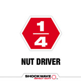 Milwaukee 49-66-4522 Shockwave Impact Duty 1/4" x 1-7/8" Magnetic Nut Driver 3PK