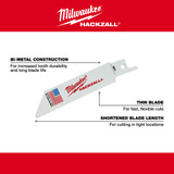 Milwaukee 49-00-5418 M12 HACKZALL Bi-Metal Blade - EMT 5PK