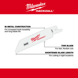 Milwaukee 49-00-5424 M12 HACKZALL Bi-Metal Blade - Duct 5PK
