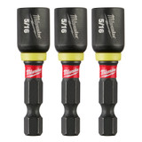 Milwaukee 49-66-4523 Shockwave Impact Duty 5/16" x 1-7/8" Magnetic Nut Driver 3PK
