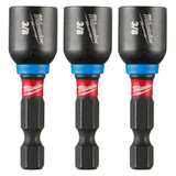 Milwaukee 49-66-4525 Shockwave Impact Duty 3/8" x 1-7/8" Magnetic Nut Driver 3PK