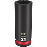 Milwaukee 49-66-6282 Shockwave Impact Duty 1/2" Drive 21MM Deep 6 Point Socket