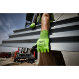 Milwaukee 48-73-8951 High Visibility Cut Level 5 Polyurethane Dipped Gloves - M
