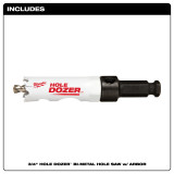 Milwaukee 49-56-9658 3/4" HOLE DOZER Bi-Metal Hole Saw with Arbor