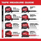 Milwaukee 48-22-6612 12 ft. Compact Tape Measure