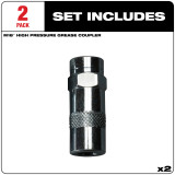 Milwaukee 49-16-2649 High Pressure Grease Coupler 2-Pack